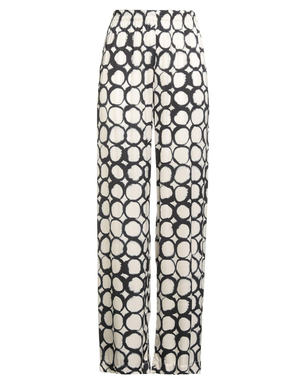 ALESSIA SANTI White Cream Pants Viscose