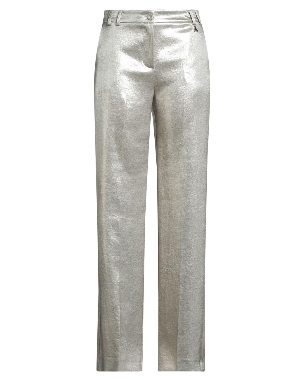 Patrizia Pepe Gray Pants Polyester