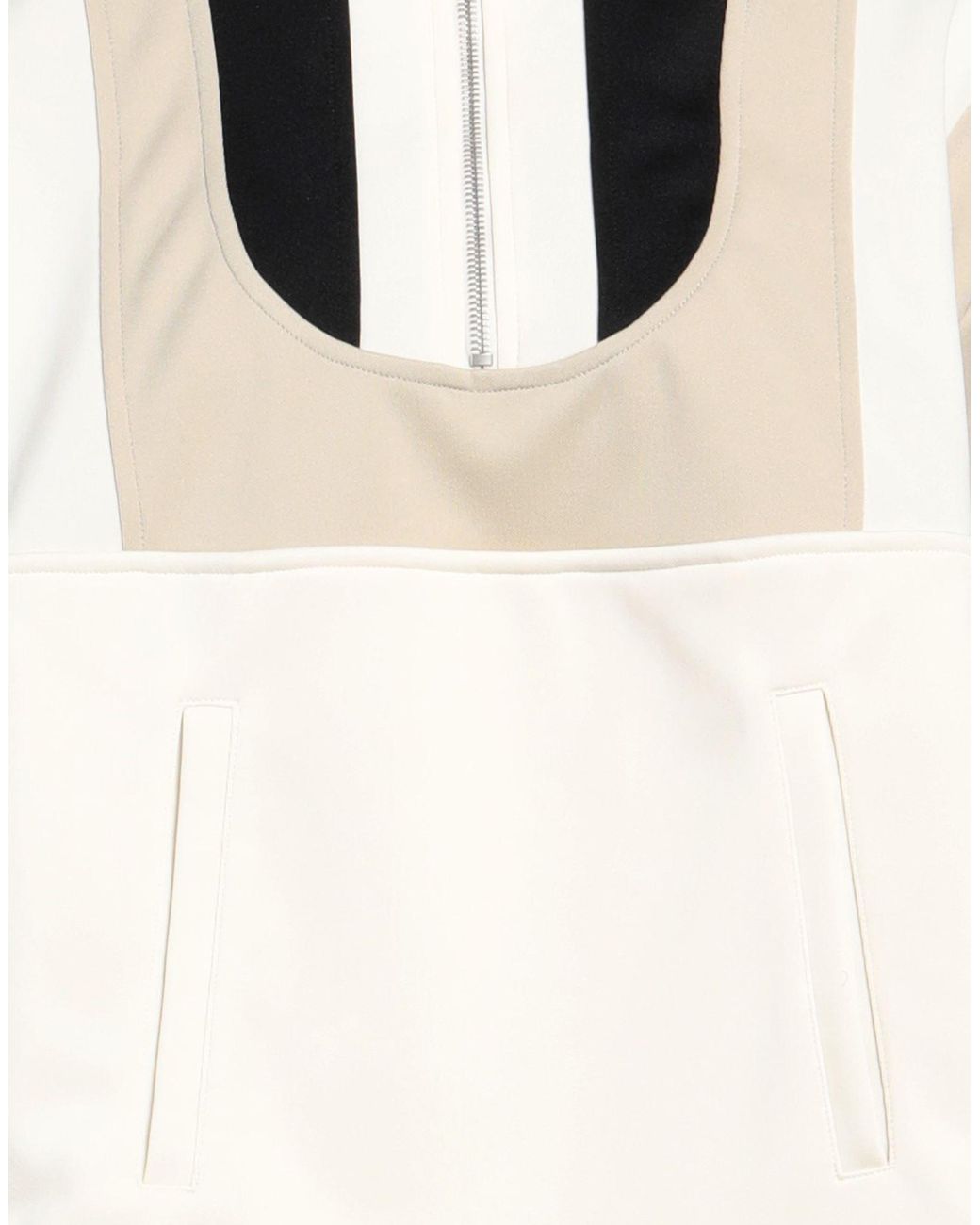 Palm Angels White Cream Jacket Polyester, Elastane