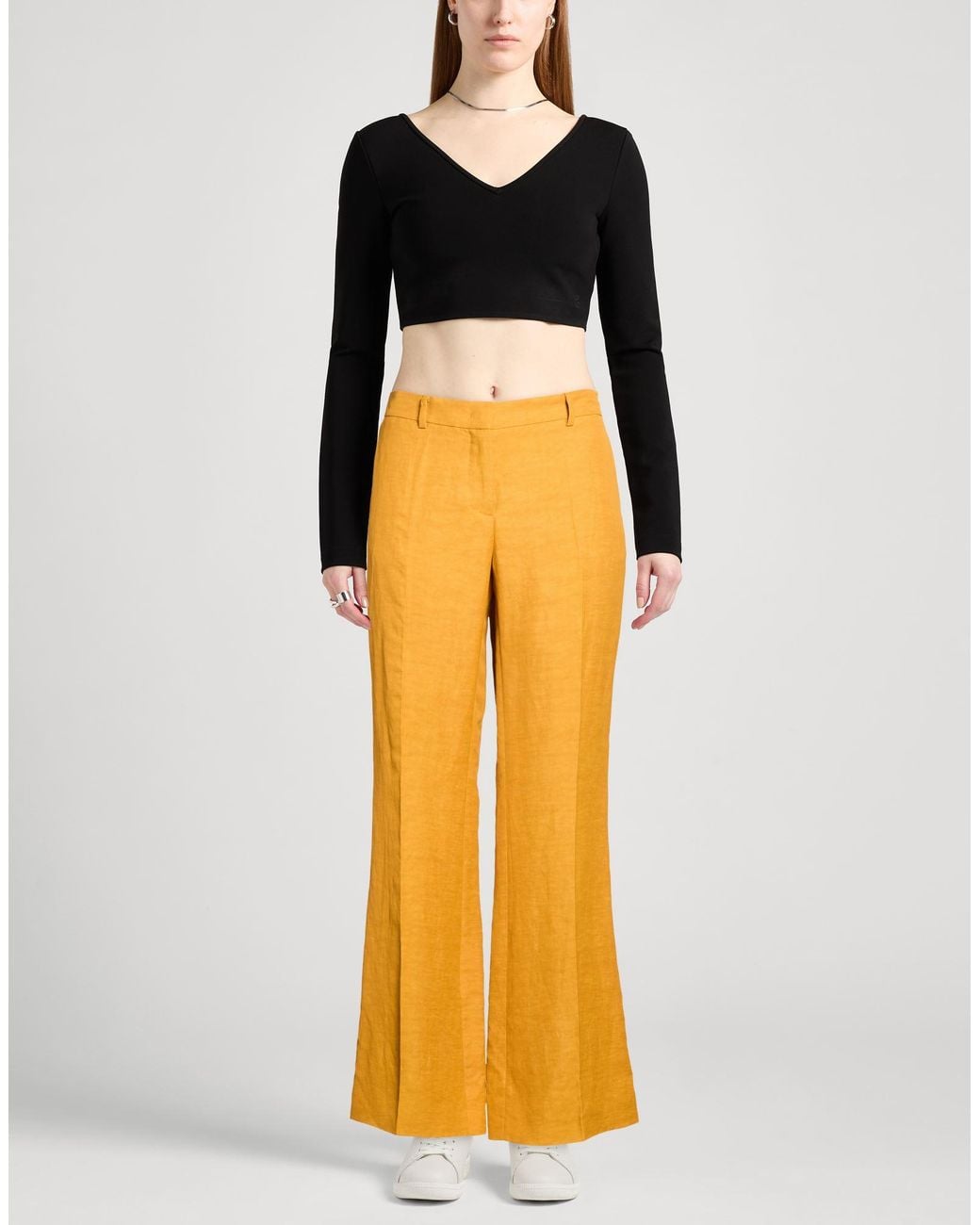 Alberto Biani Yellow Trouser