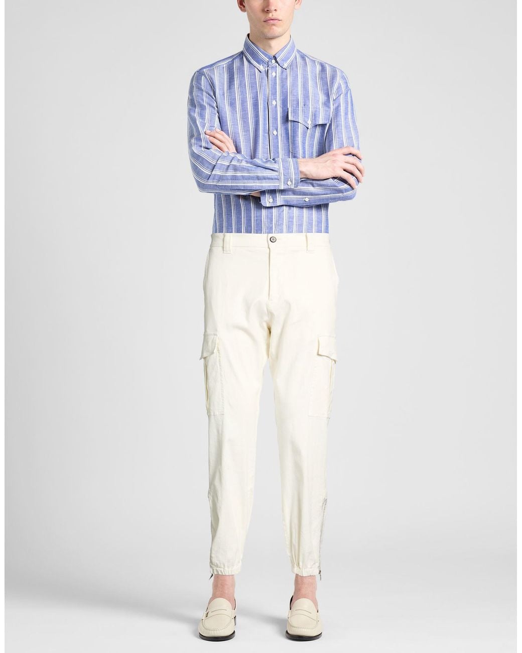 Eleventy White Trouser for men