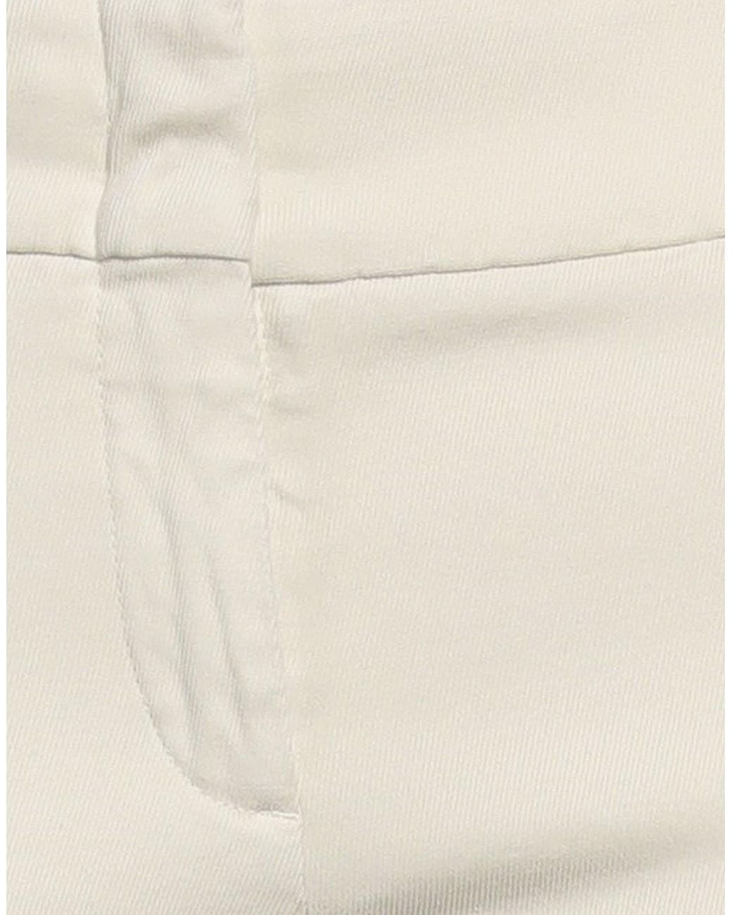 Incotex Natural Ivory Pants Cotton, Elastane