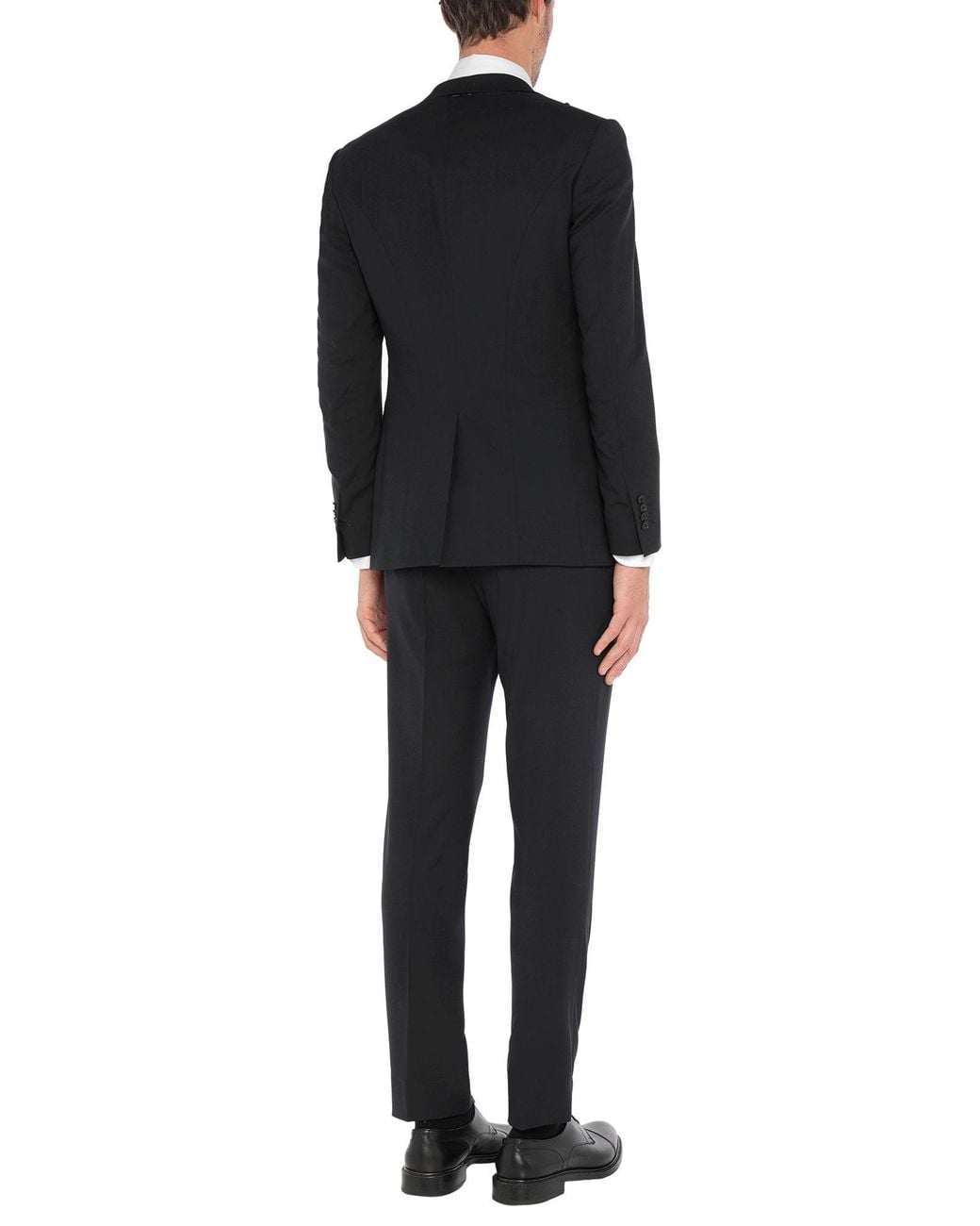 Tombolini Black Midnight Suit Wool, Elastane for men