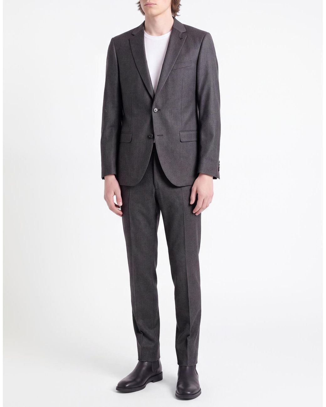 DIGEL Gray Suit Virgin Wool, Cashmere for men