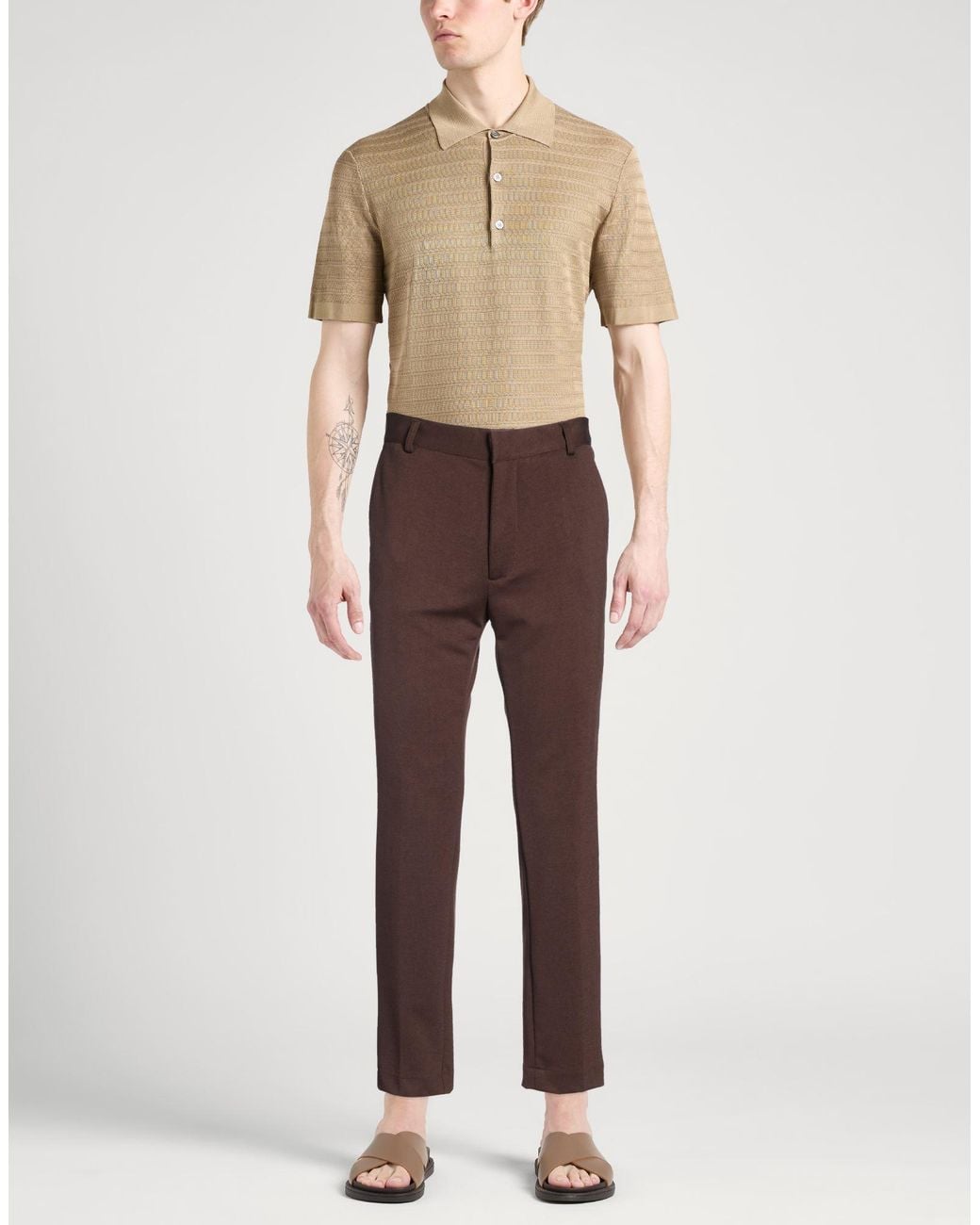 Daniele Alessandrini Brown Pants for men