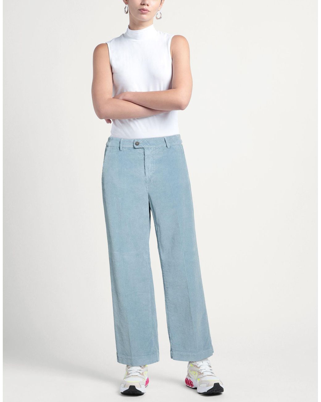 Roy Rogers Blue Pants Cotton, Elastane
