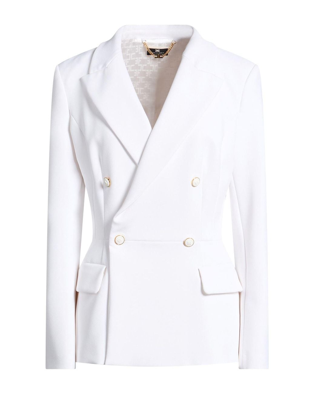 Elisabetta Franchi White Blazer