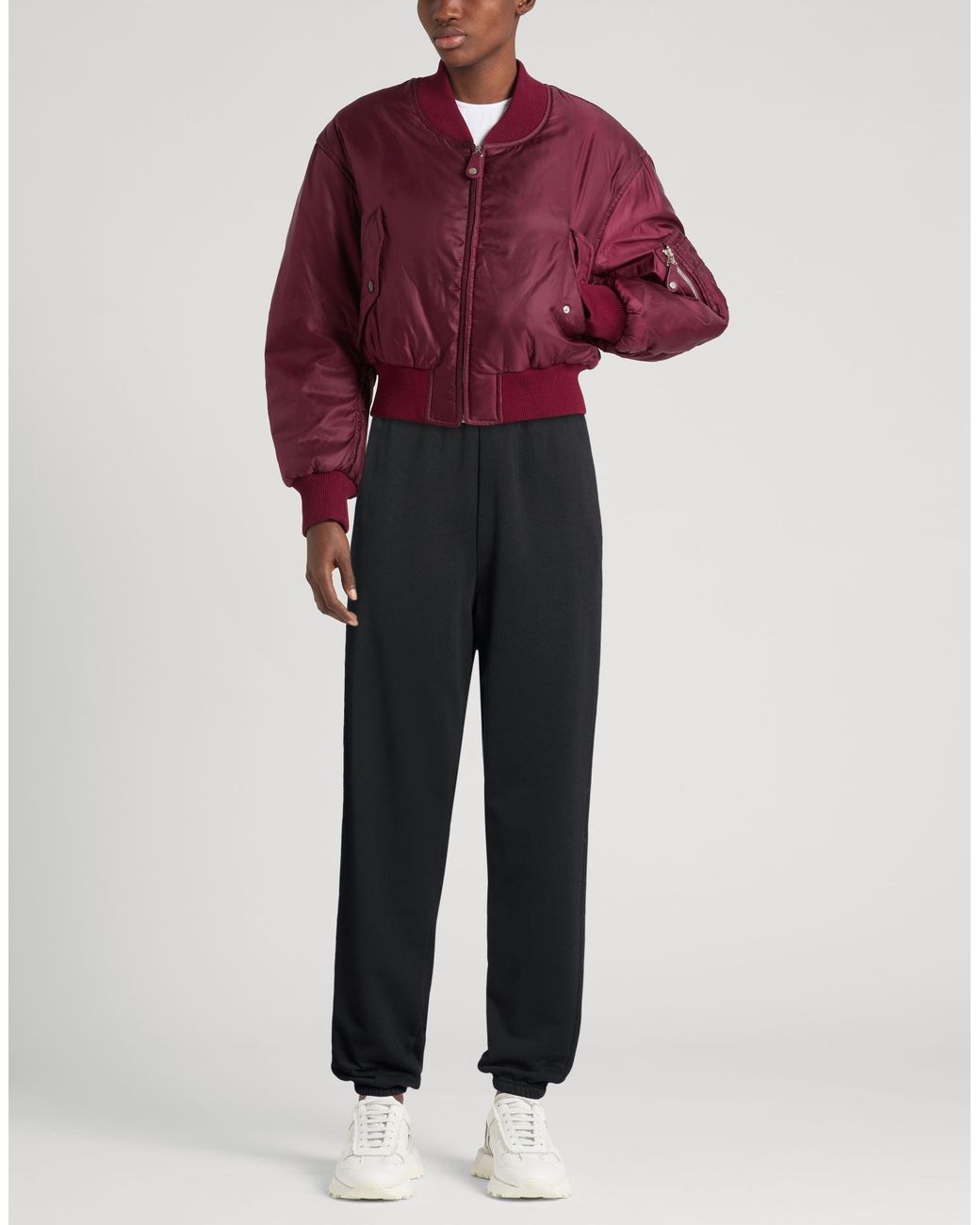MM6 by Maison Margiela Black Pants Cotton, Polyester