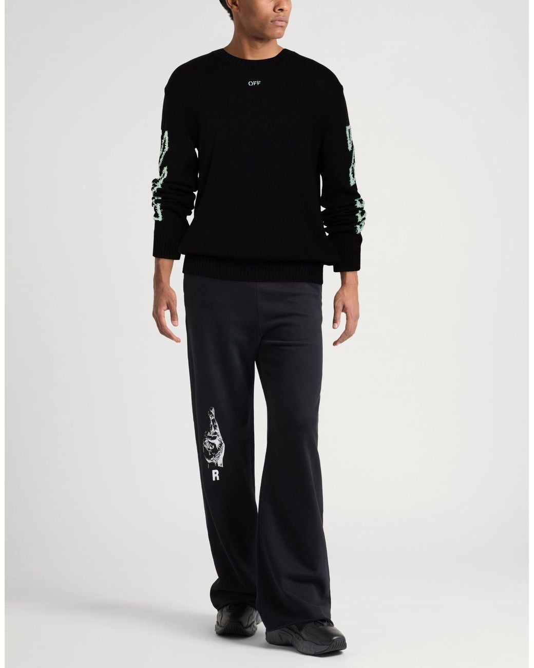 Pullover Off-White c/o Virgil Abloh pour homme en coloris Black