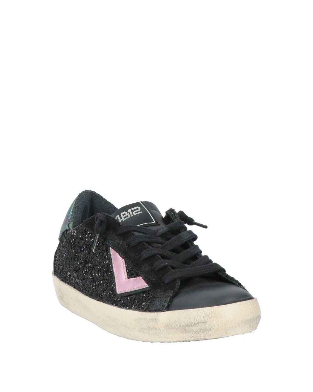 4b12 Black Sneakers Leather, Synthetic Material