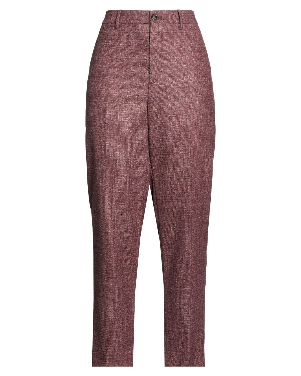 Berwich Red Pants Virgin Wool, Silk, Polyamide, Elastane