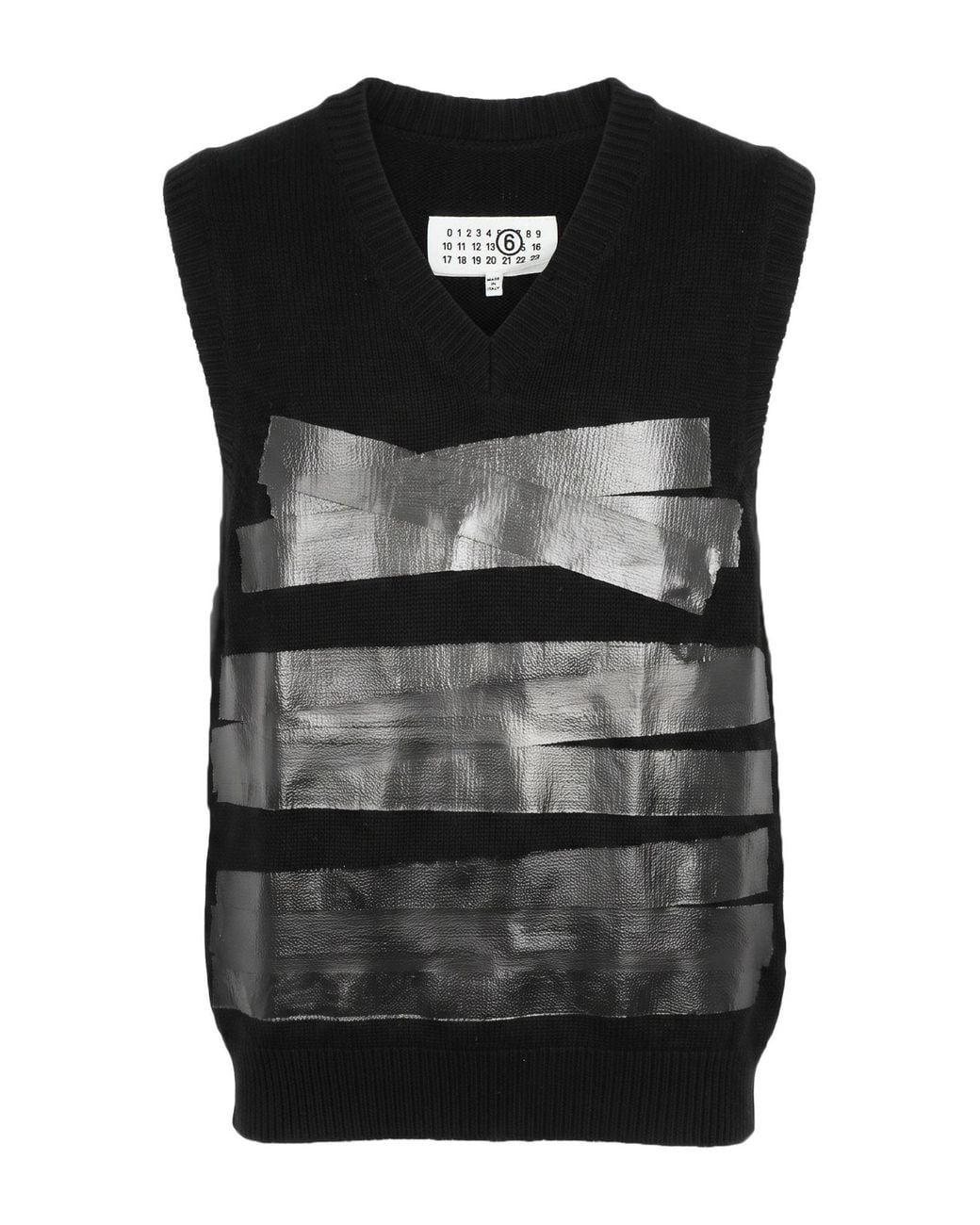 MM6 by Maison Margiela Black Sweater Wool, Polyamide for men
