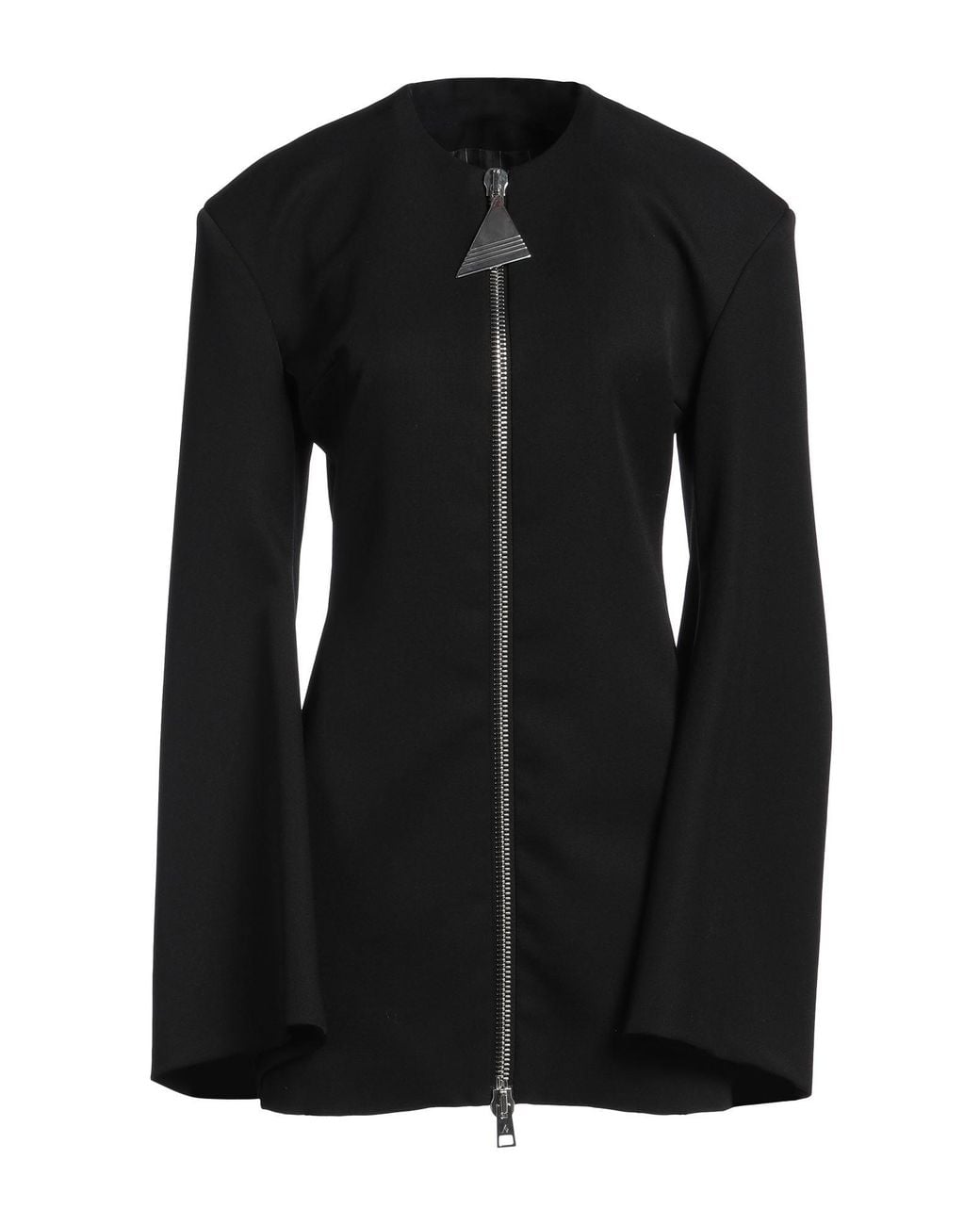 The Attico Black Mini Dress Virgin Wool