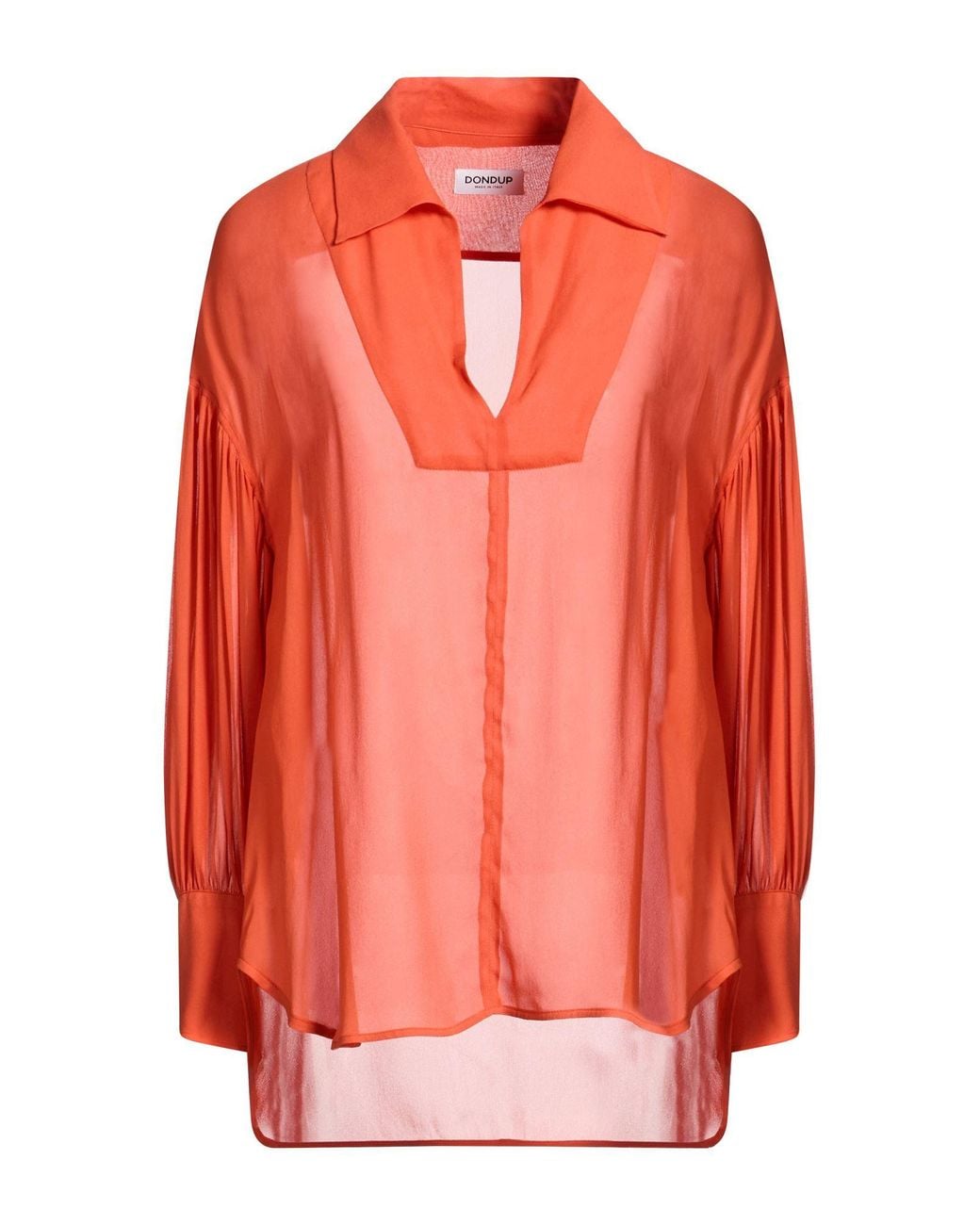 Dondup Orange Top Viscose