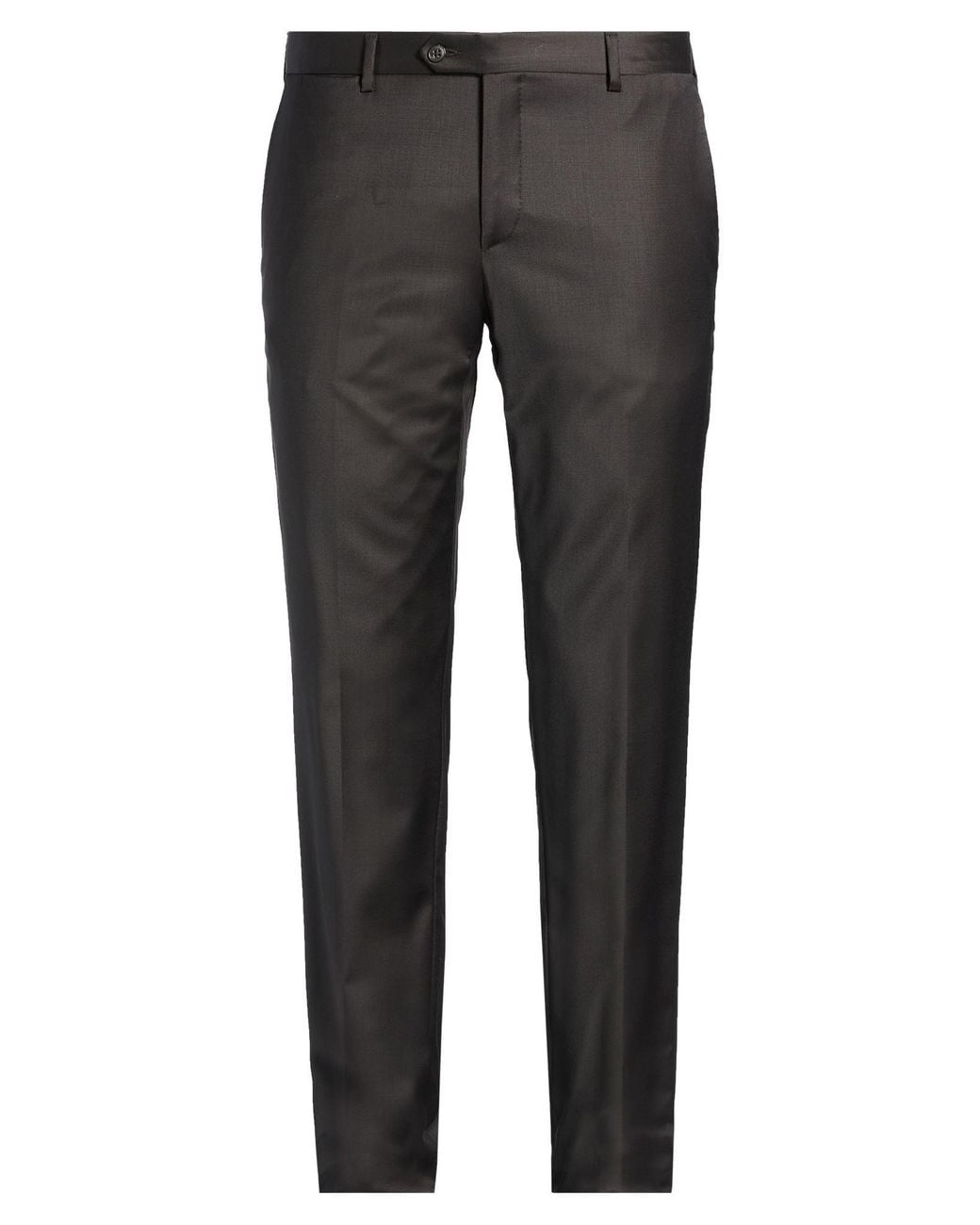 Brian Dales Gray Pants Virgin Wool, Elastane for men