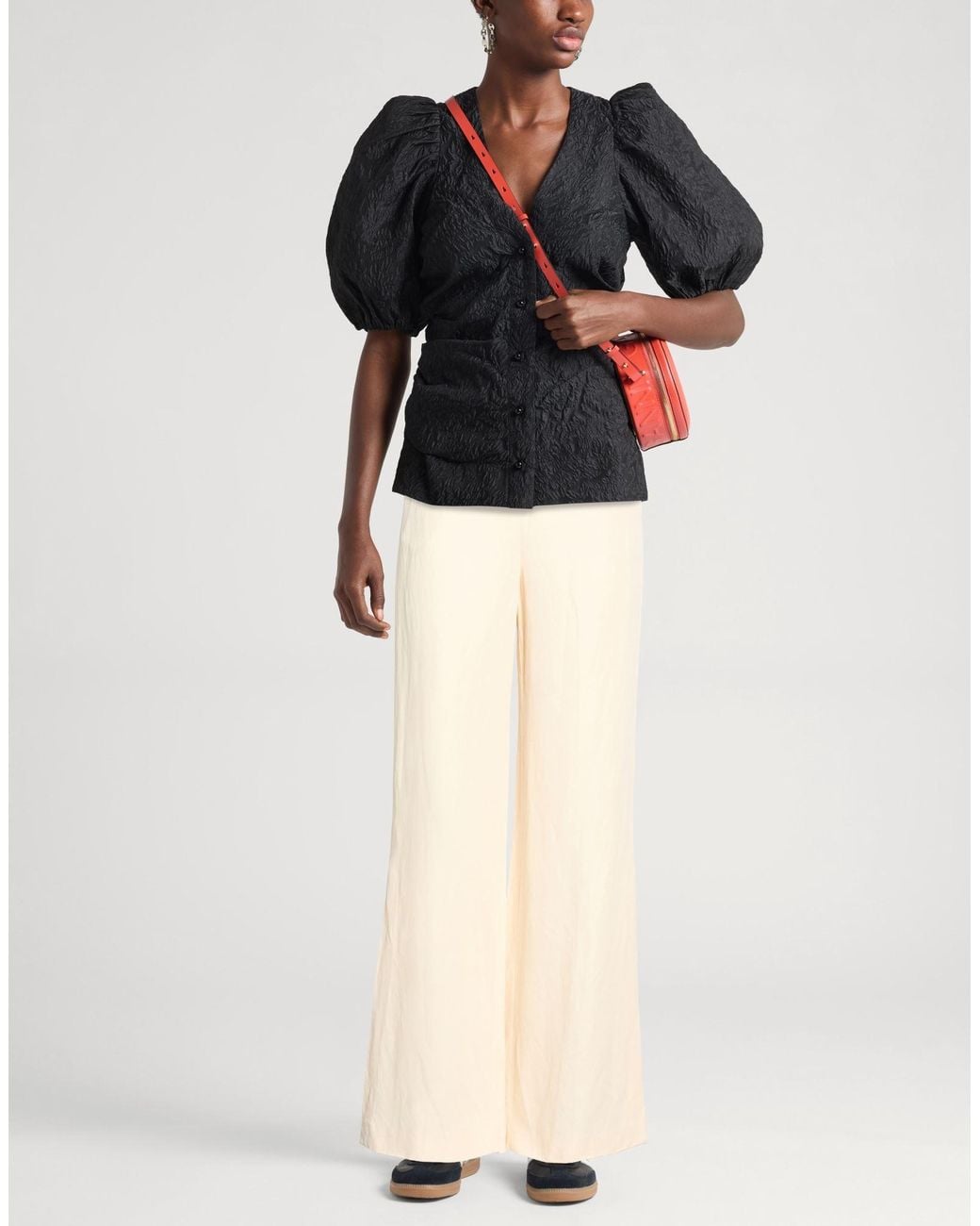 Twinset Natural Pants Viscose, Linen