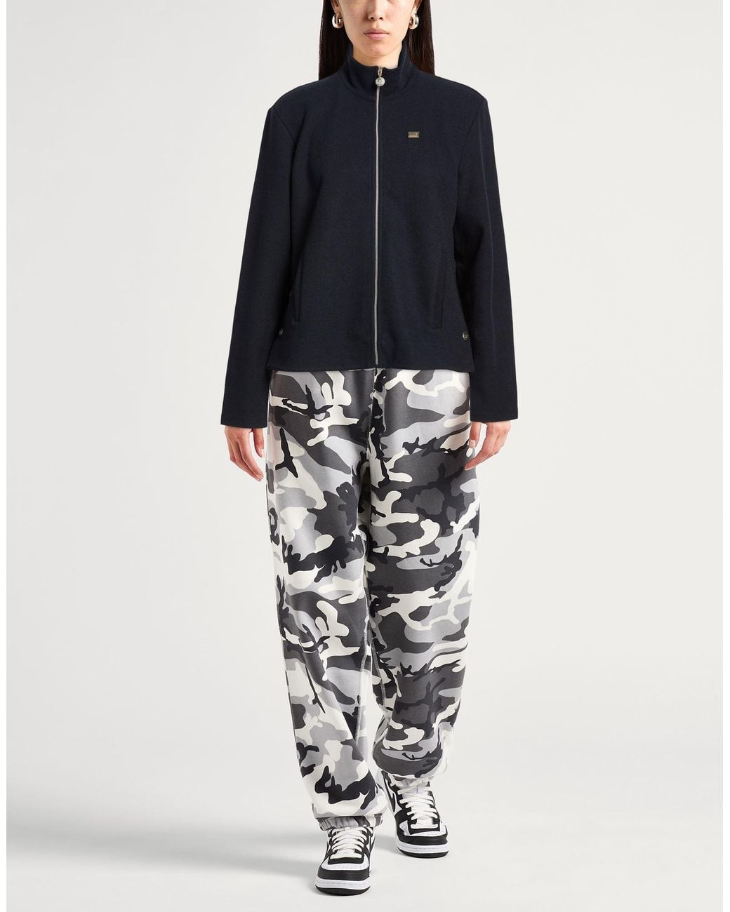 EA7 Blue Midnight Sweatshirt Cotton, Polyester