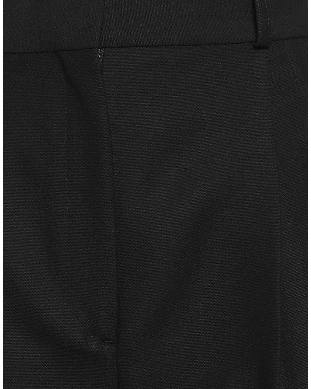 Totême  Black Pants Recycled Polyester, Wool