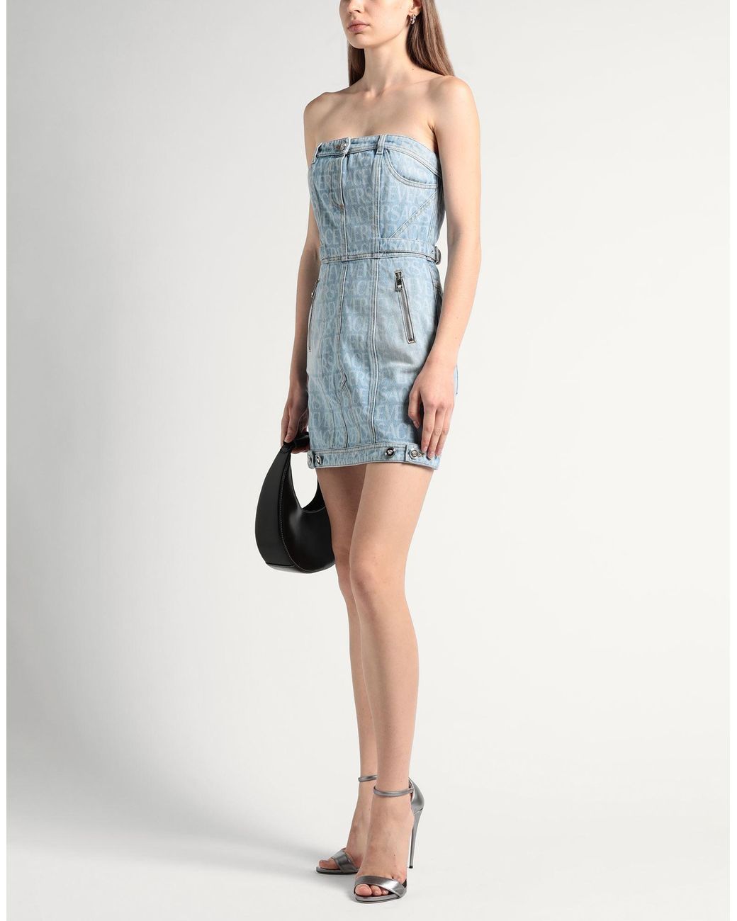 Versace Blue Mini Dress