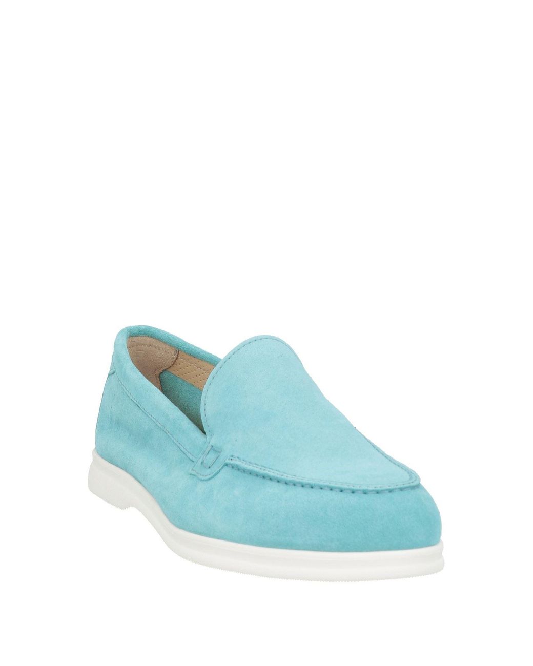 Doucal's Blue Loafers Leather