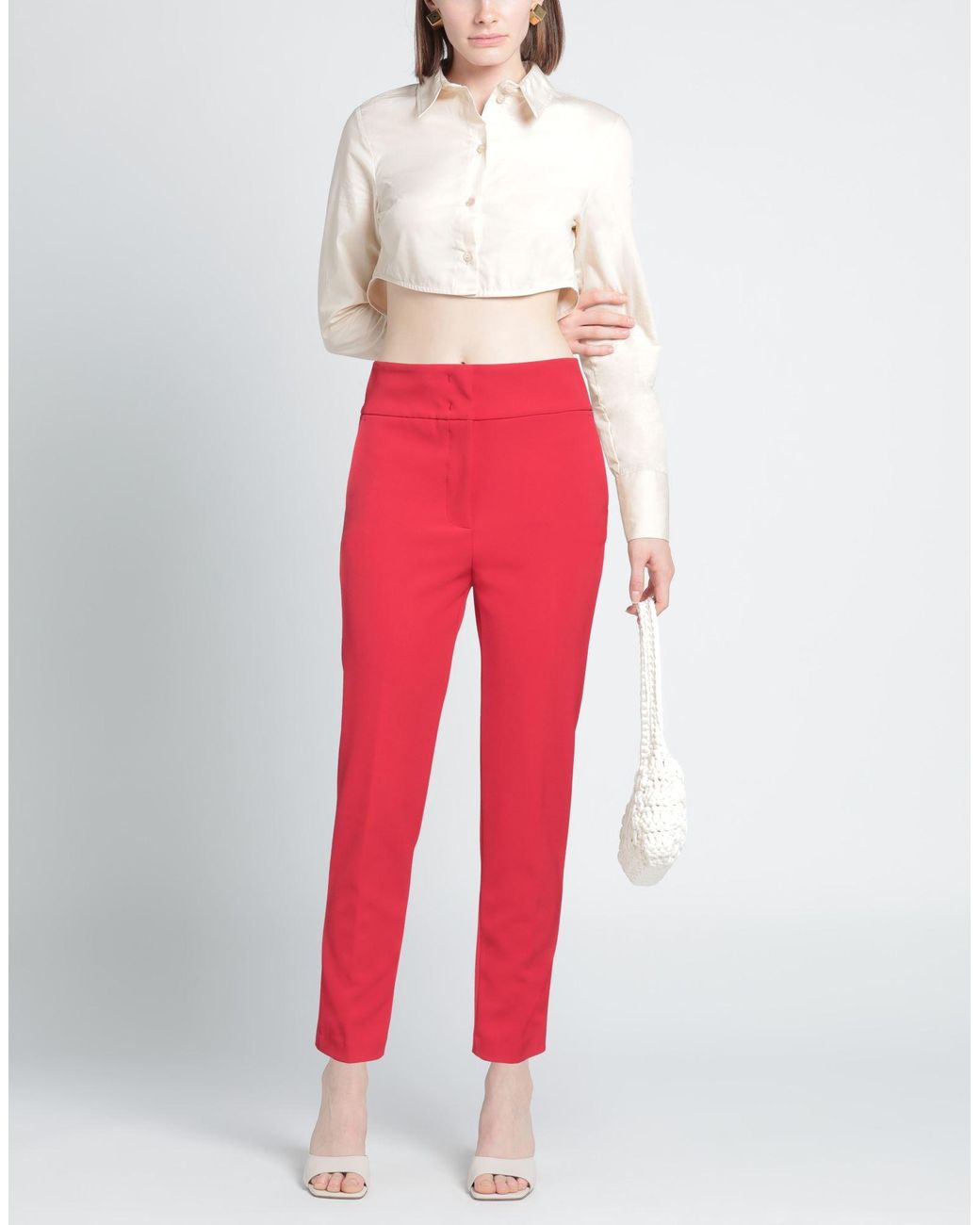 Blugirl Blumarine Red Trouser