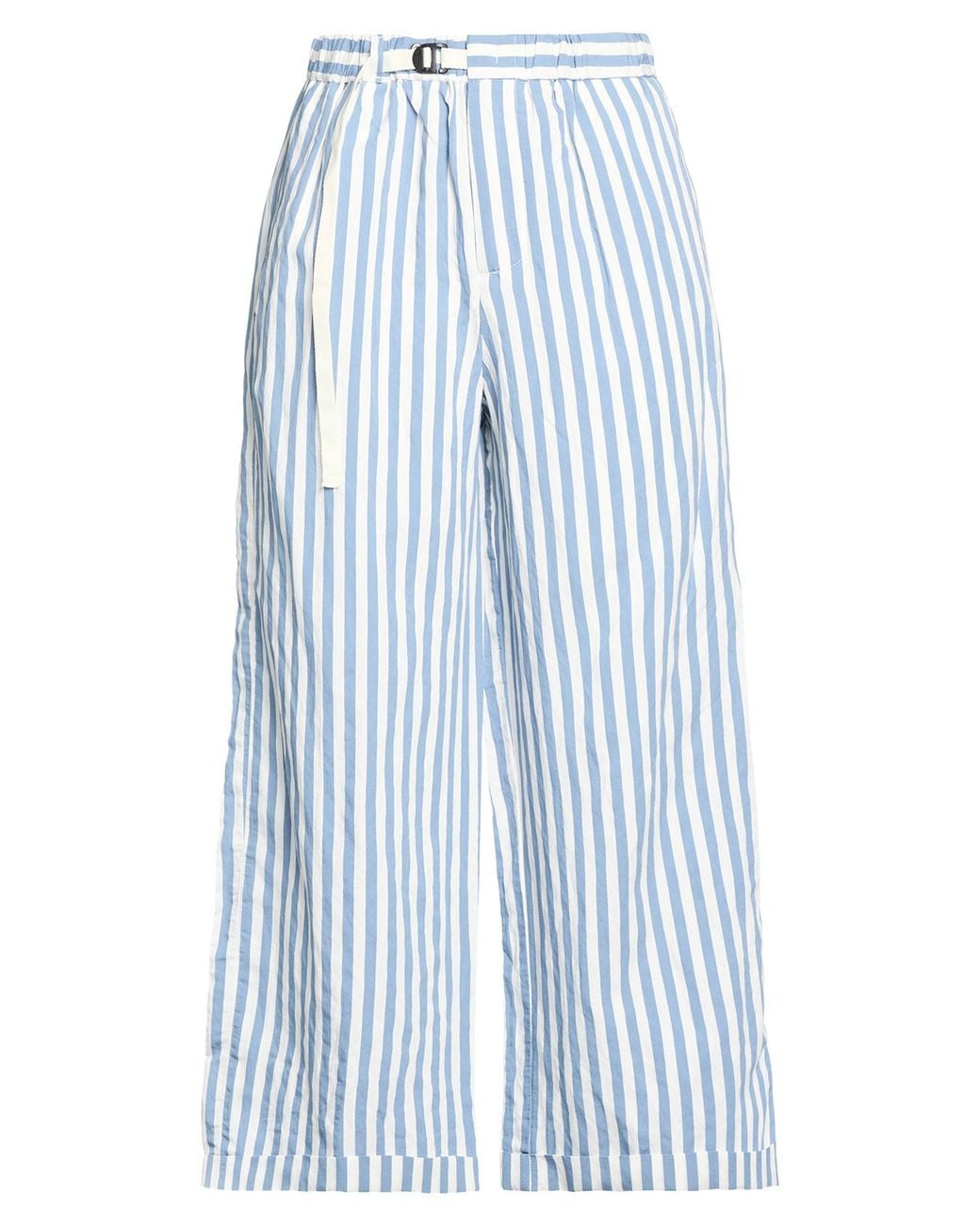 White Sand Blue Pants Viscose, Polyester