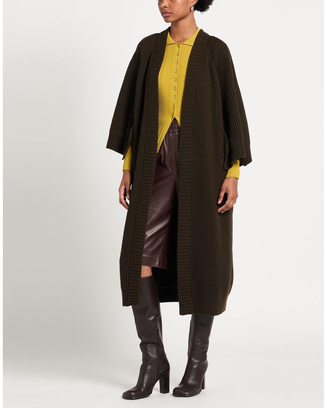Max Mara Black Military Cardigan Wool, Cashmere