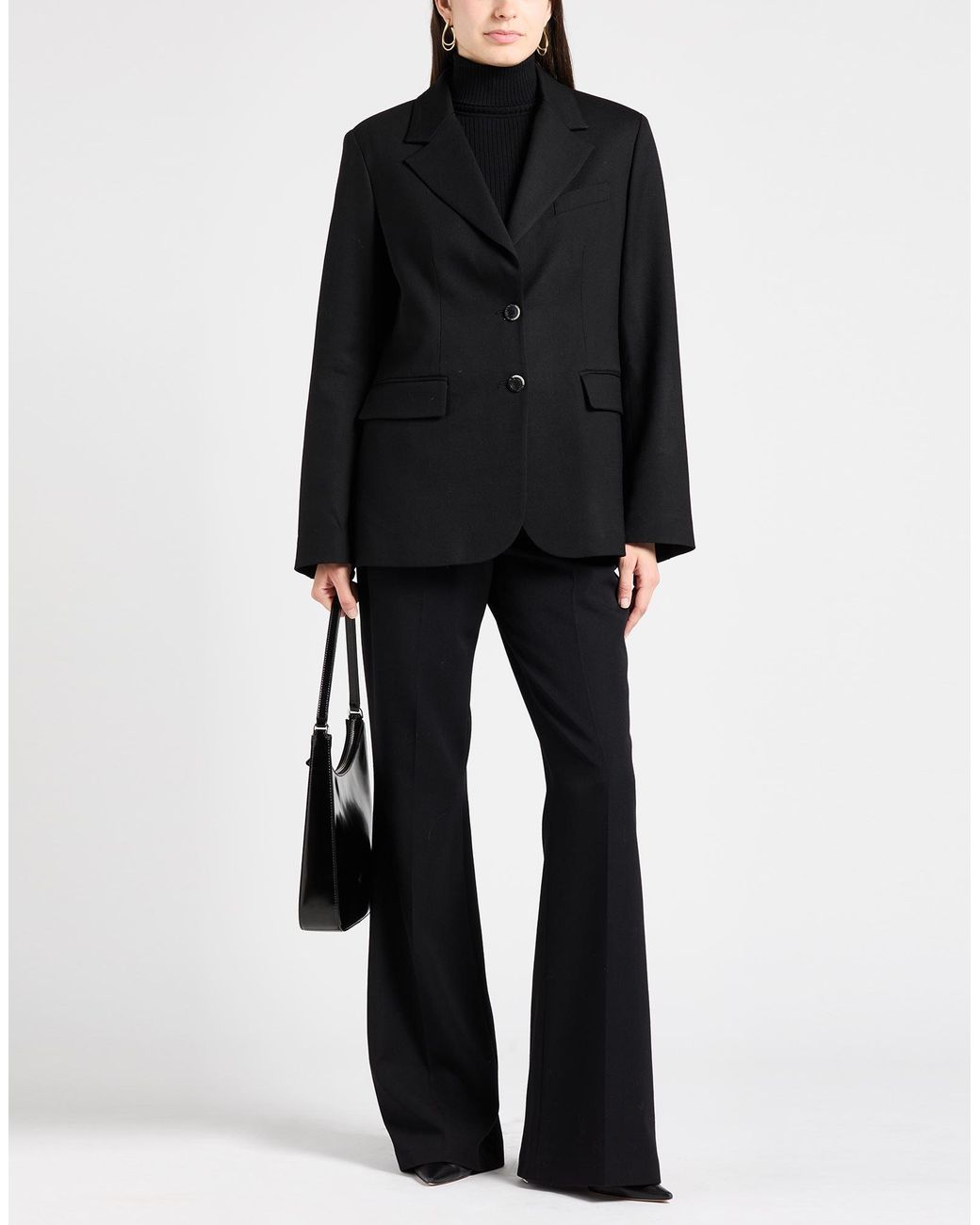 Eleventy Black Blazer Wool, Elastane