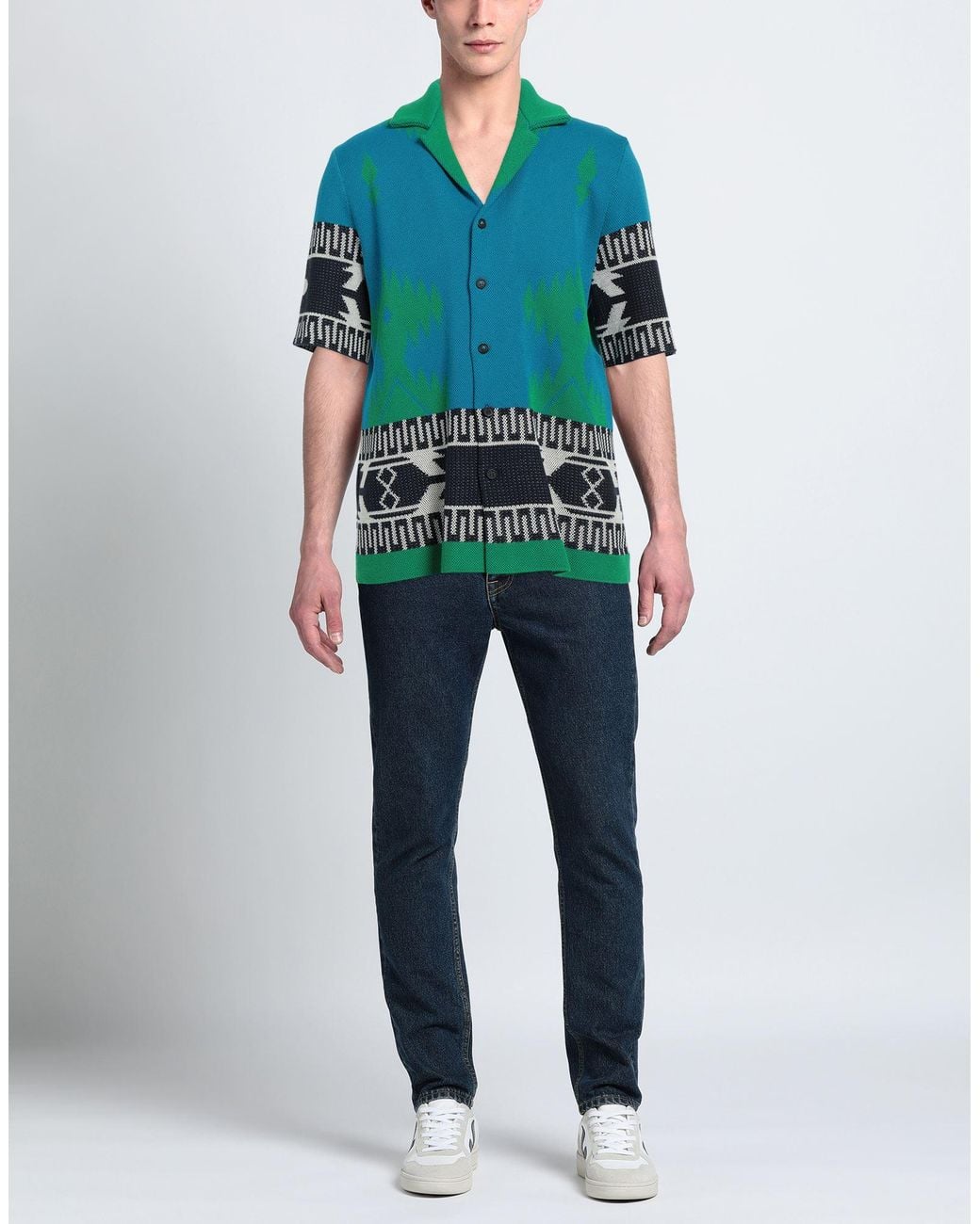 Camicia A Fantasia di Alanui in Blue da Uomo