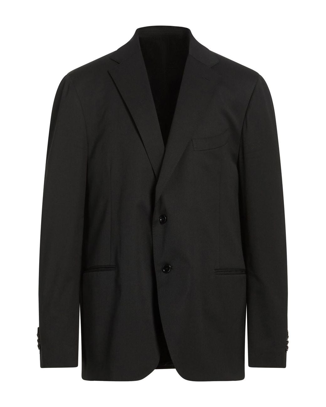 Lardini Black Blazer Polyester, Wool, Elastane for men