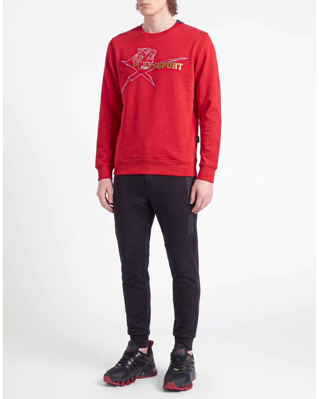 Philipp Plein Red Sweatshirt Cotton for men