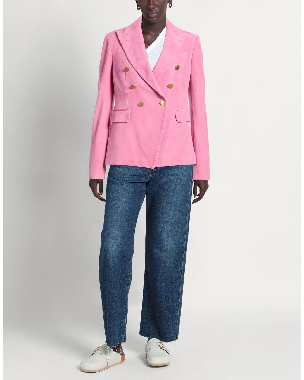 Tagliatore 0205 Pink Blazer Lambskin