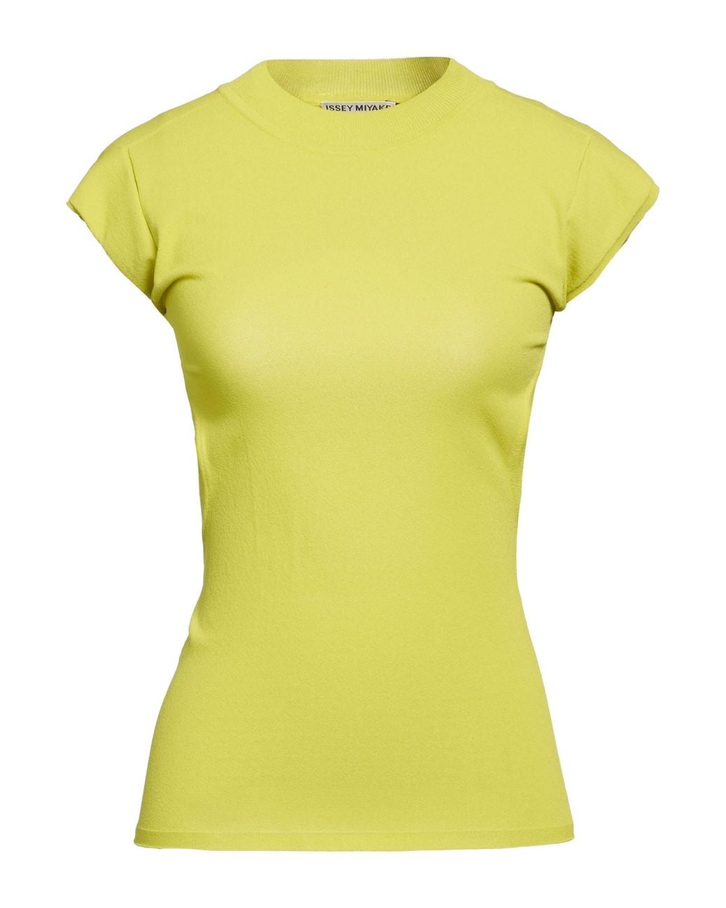 Issey Miyake Yellow Sweater Rayon, Nylon