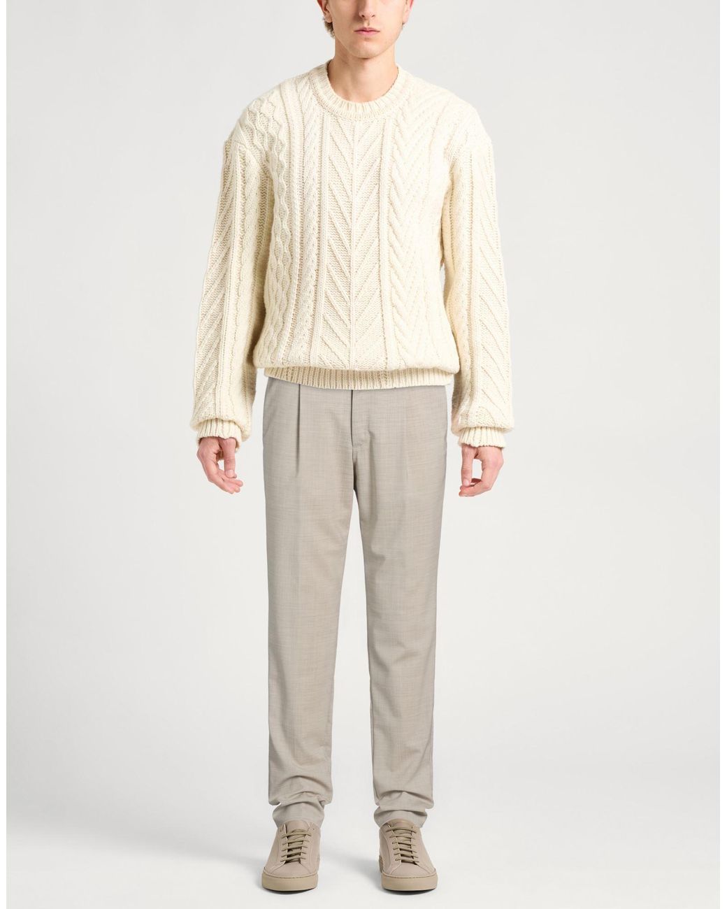 PT Torino Gray Pants Virgin Wool, Elastane for men
