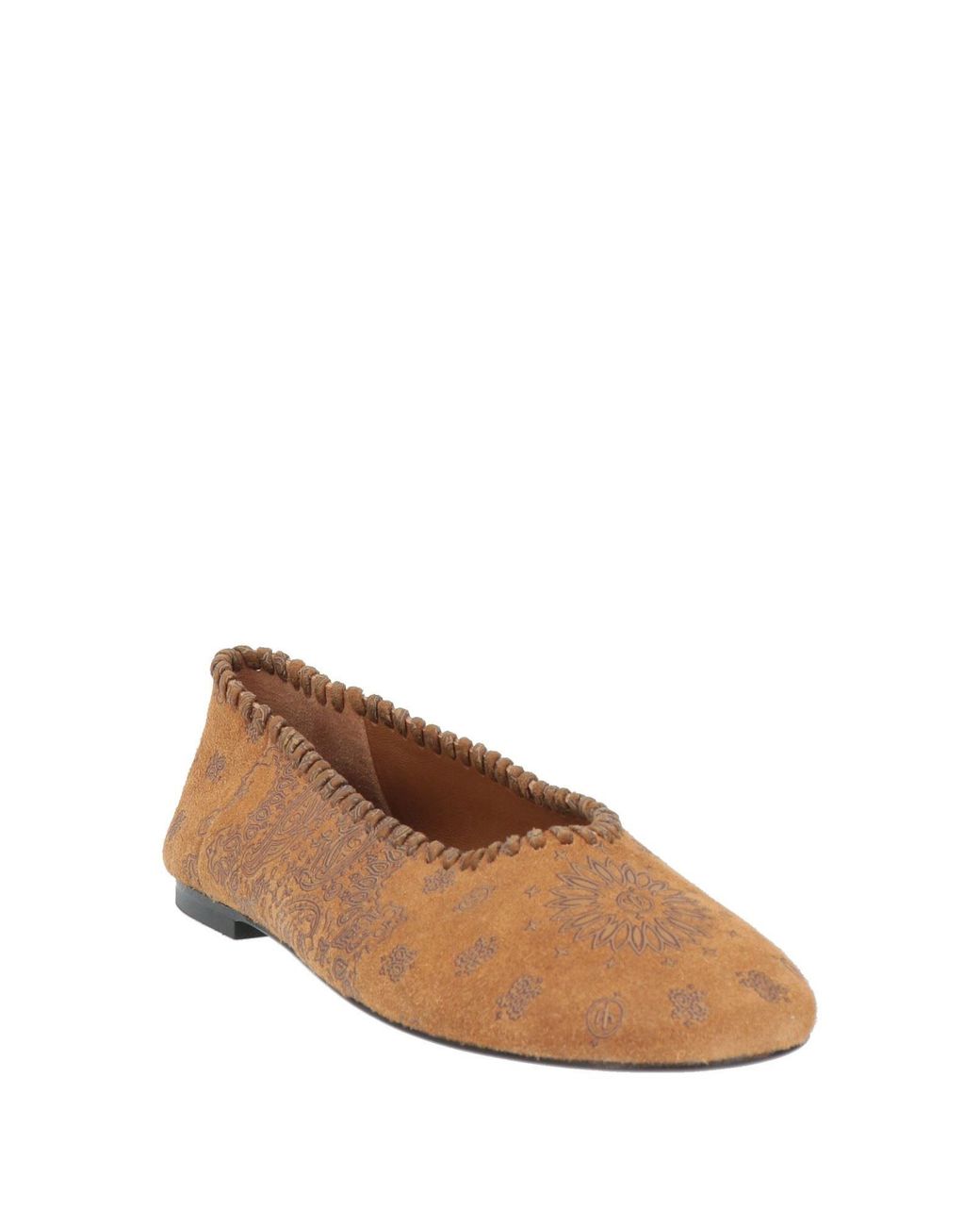 ARIZONA LOVE Brown Camel Ballet Flats Leather