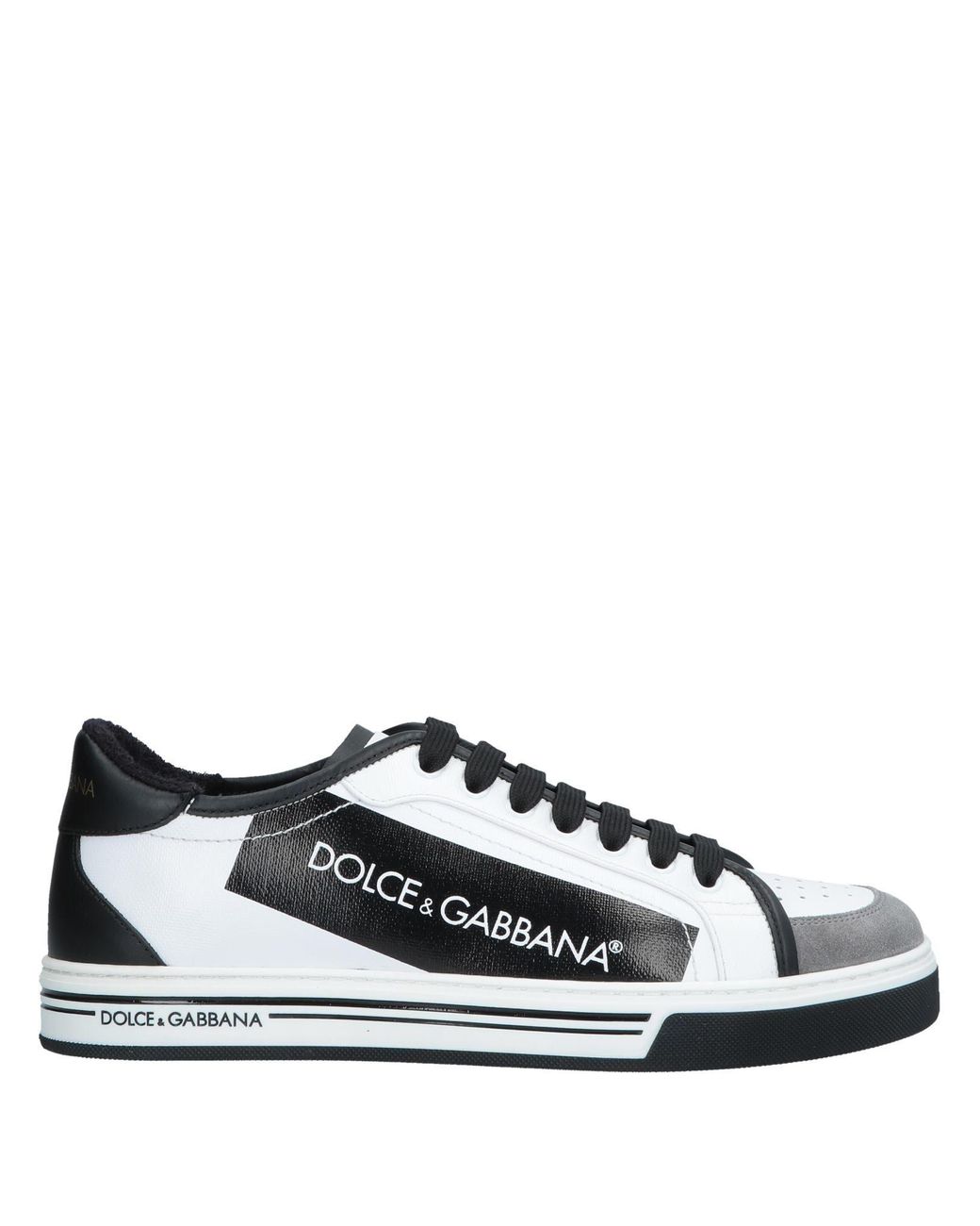 Dolce & Gabbana Suede Low-tops & Sneakers in White for Men - Lyst