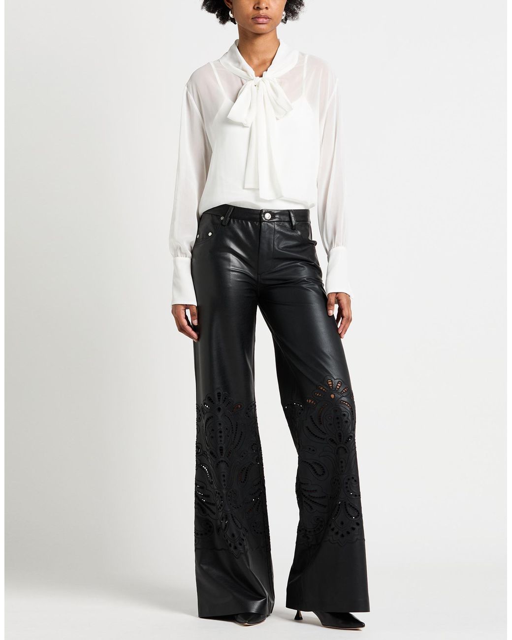 Gaelle Paris White Top Polyester, Elastane