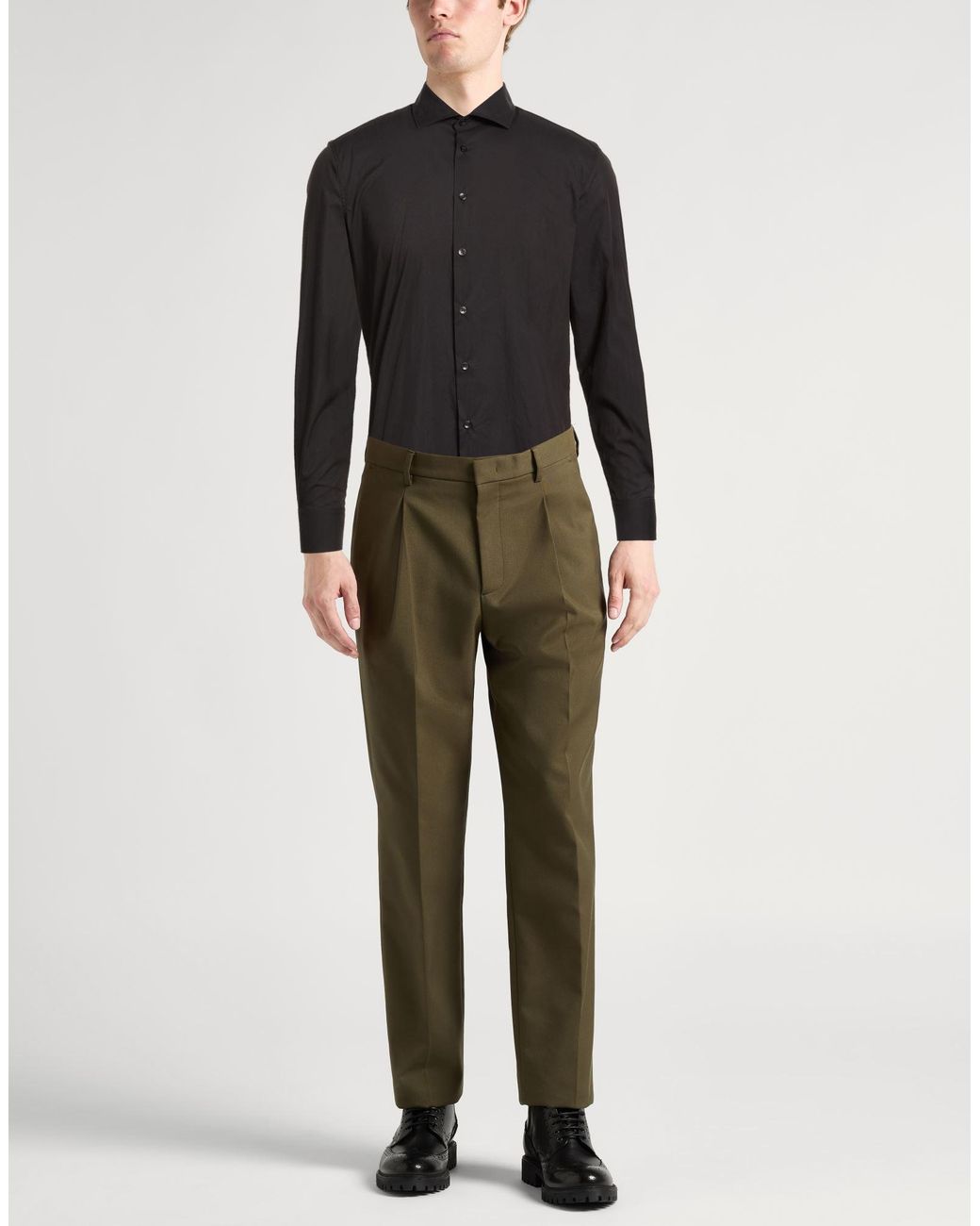 Baldinini Black Shirt Cotton, Polyamide, Elastane for men