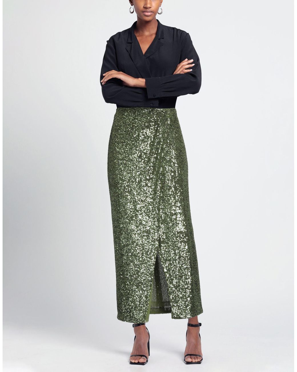 Nenette Green Maxi Skirt