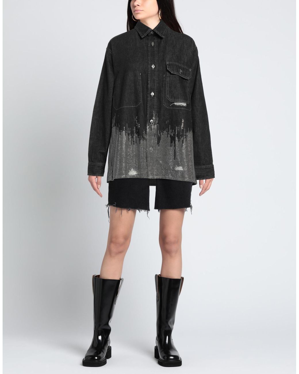 J.W. Anderson Black Denim Shirt
