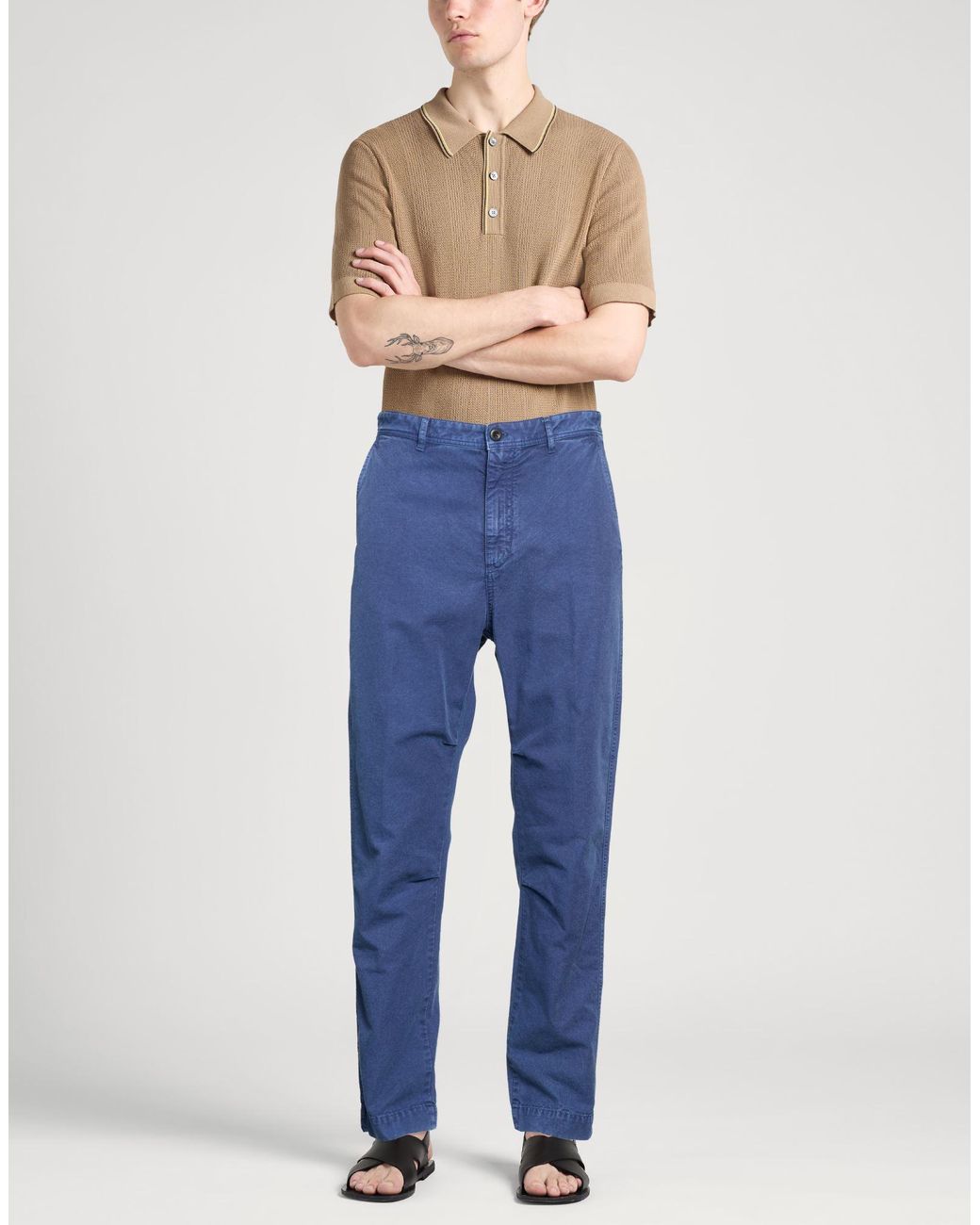 Incotex Blue Trouser for men
