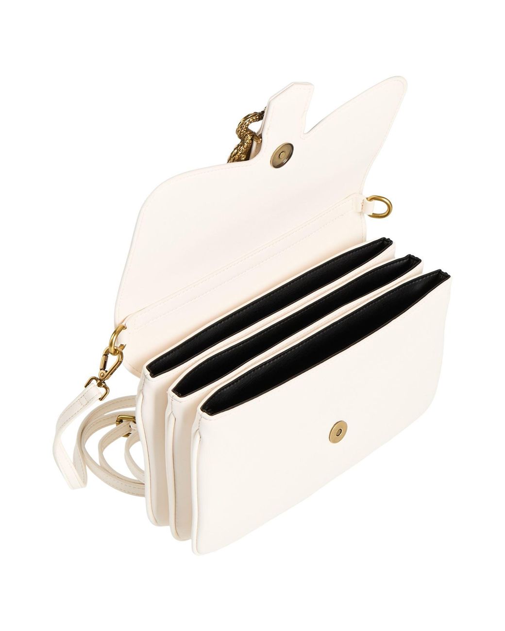 Just Cavalli Natural Ivory Handbag Polyester, Polyurethane Resin