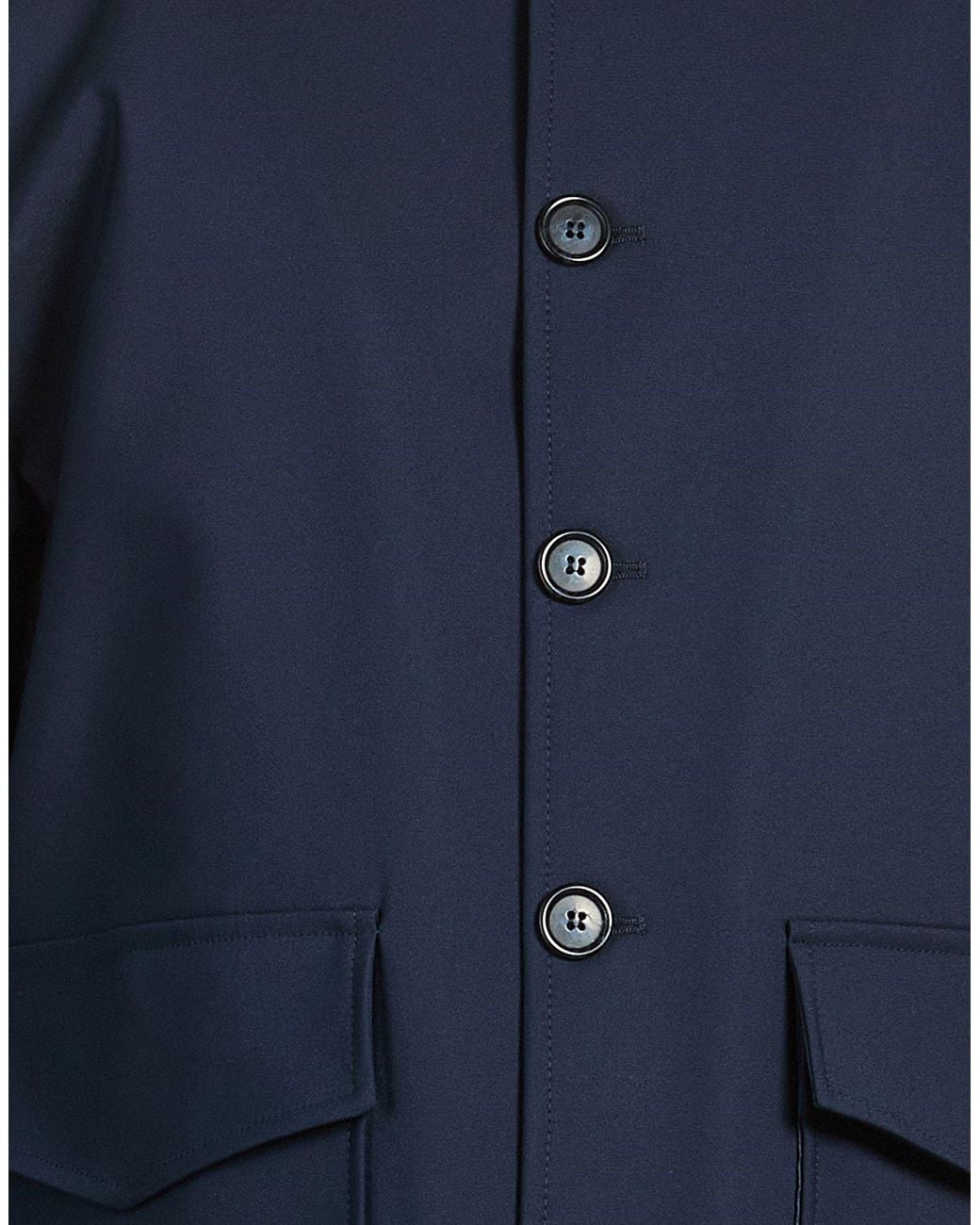Exte Blue Jacket Cotton, Nylon, Elastane for men