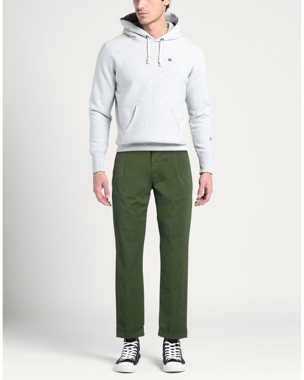 Squad² Green Dark Pants Cotton, Elastane for men