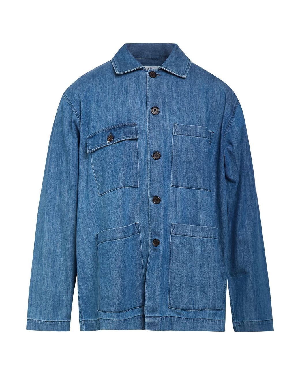 Universal Works Blue Denim Outerwear Cotton, Recycled Cotton for men