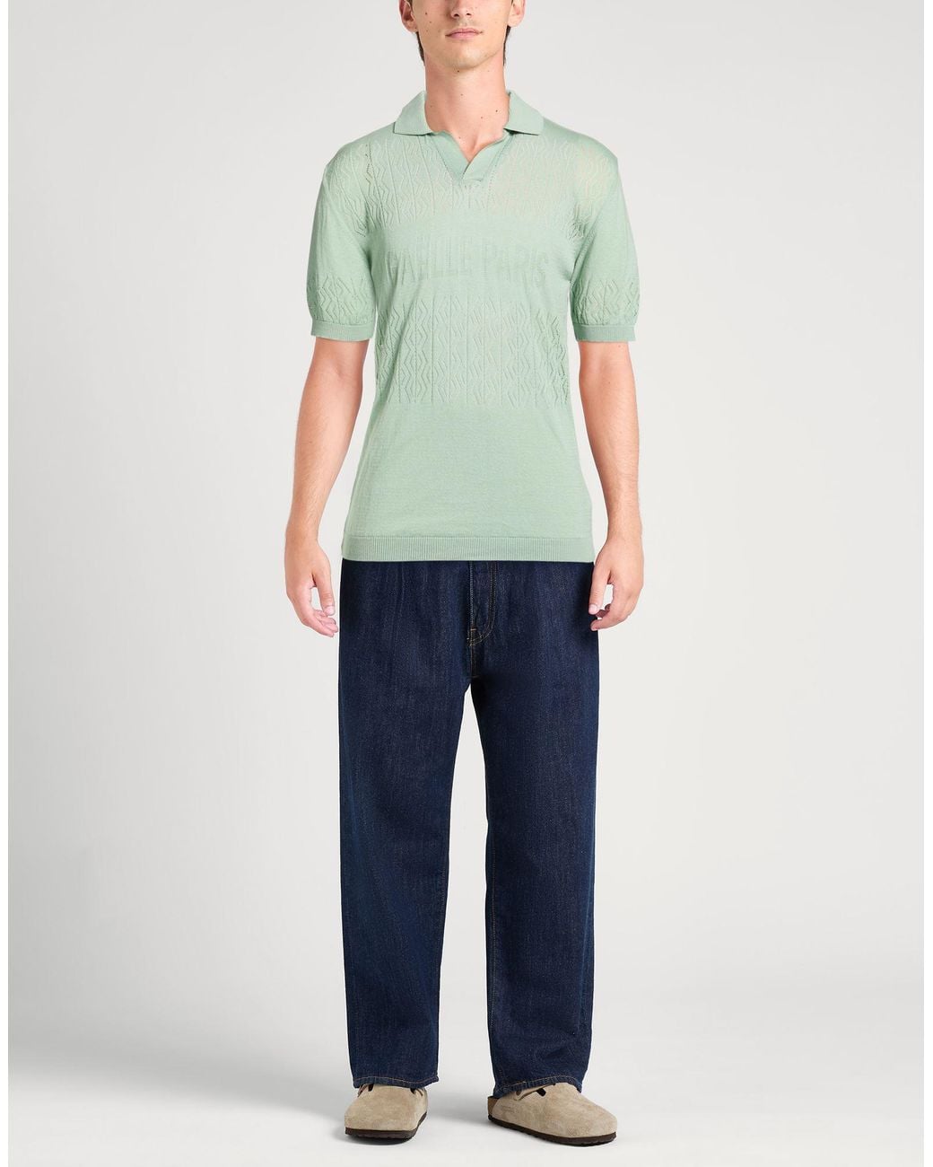 Gaelle Paris Green Light Sweater Cotton for men