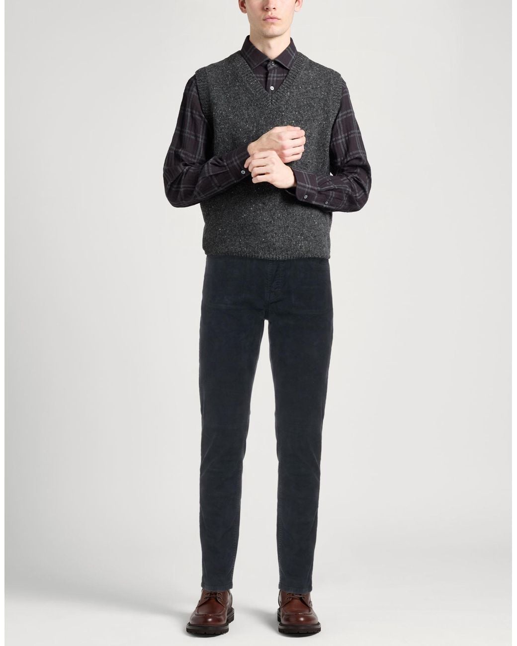 Siviglia Blue Pants Cotton, Elastane for men