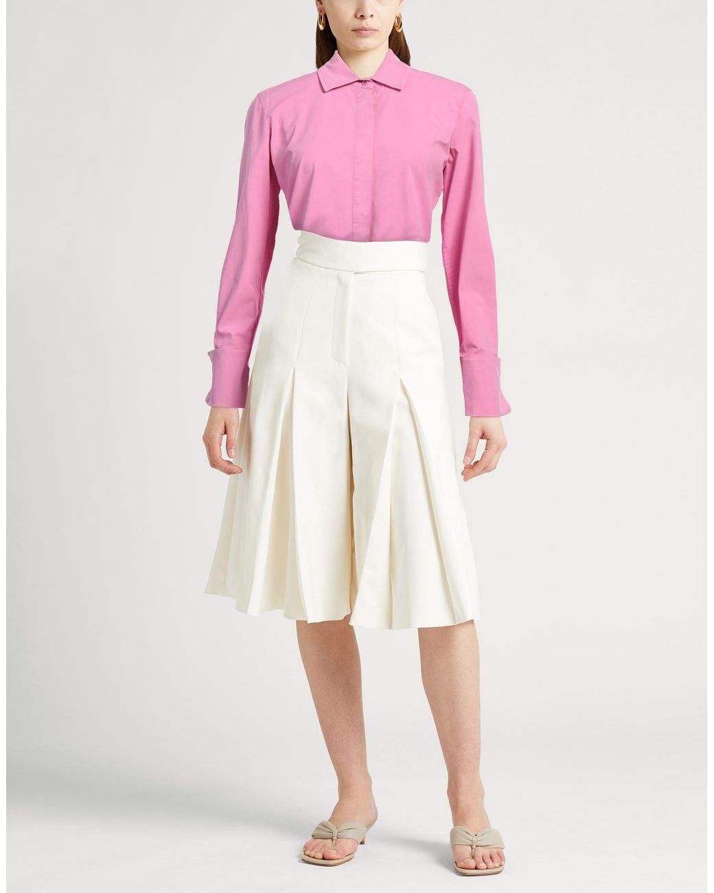 Max Mara Pink Shirt Cotton, Elastane