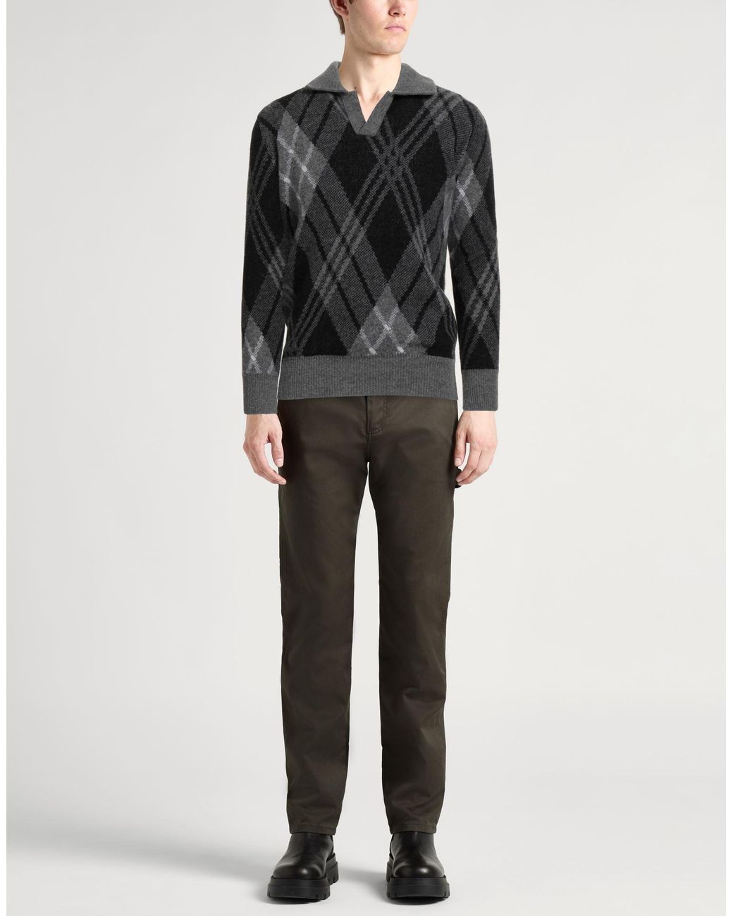 Roberto Collina Black Sweater Wool for men