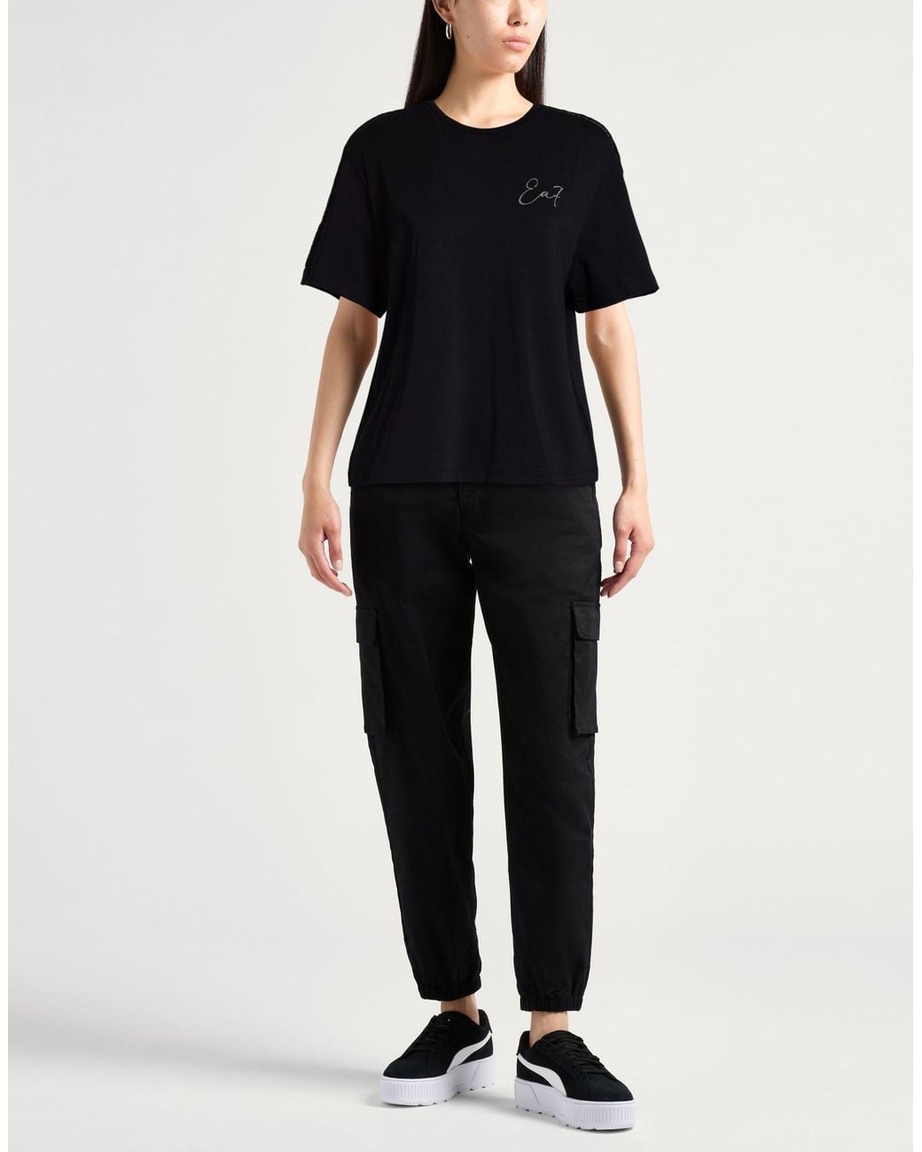 EA7 Black T-Shirts